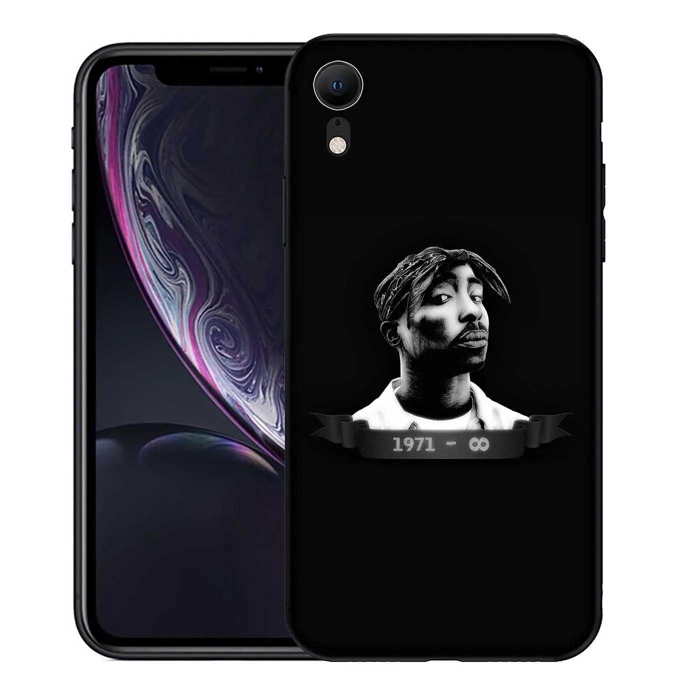 Мягкий силиконовый чехол YIMAOC 2pac tupac Crown 2 pac для iPhone XR X XS Max 6 6S 7 8 Plus 5 SE черный из