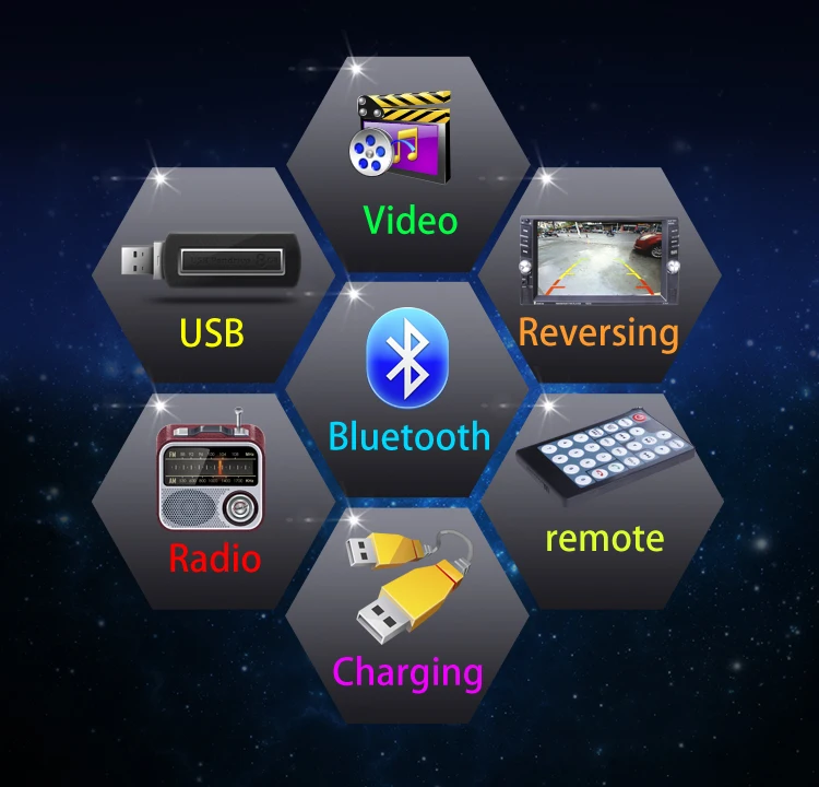 2 Din USB Зеркало для Android телефона автомобиля радио 6 &quotсенсорный экран 12 Язык