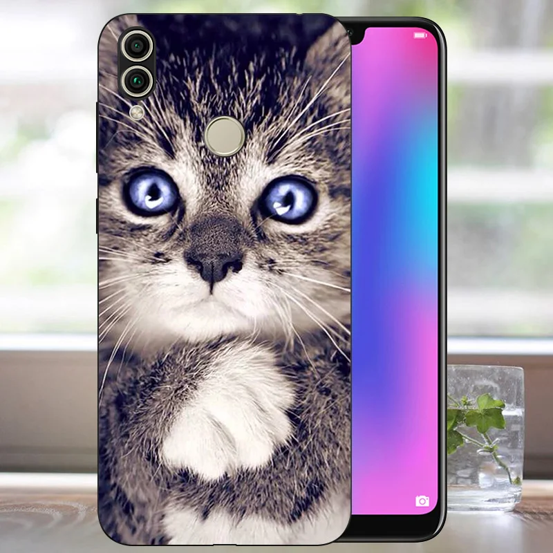Силиконовый чехол для Huawei Honor 8C 6 26 дюйма мягкий телефона из ТПУ 8 C задняя крышка