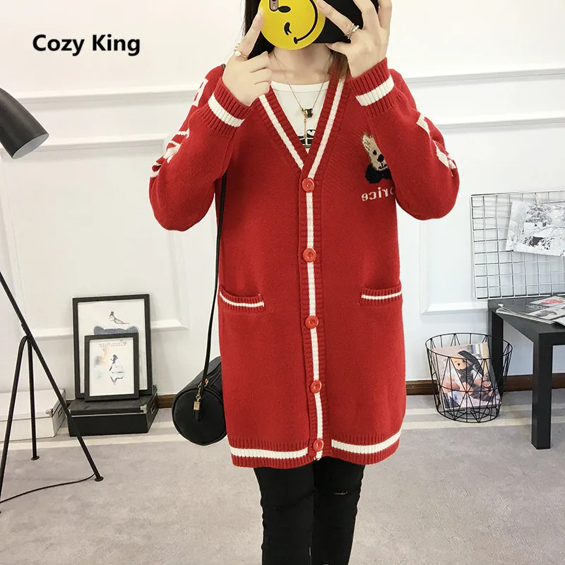 Уютный King свитер для женщин 2018 Популярные Новые на осень-зиму Повседневная