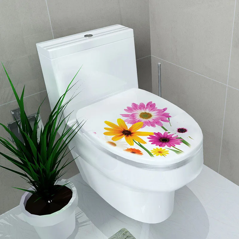 Многоцветная наклейка для ванной на унитаз Muur sticker s домашний декор водостойкая