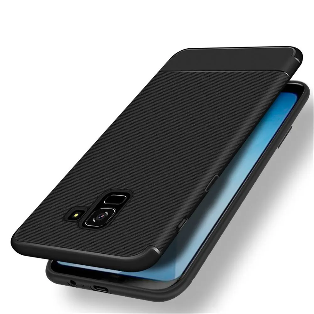 Ultra Thin Soft Case For Samsung Galaxy A8 2018 Cover Plus Carbon Fibre Silicone |