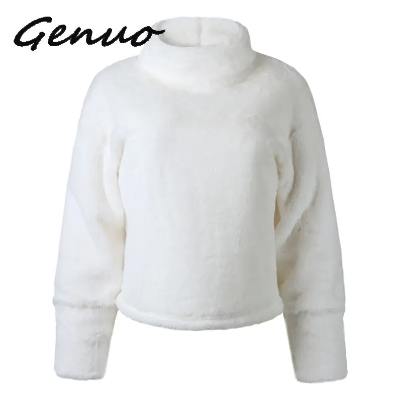 

Thick Lambswool Winter Jacket Women Faux Fur Wool Coats Women Outerwear Warm Back Zippers Crop Teddy Jackets Women
