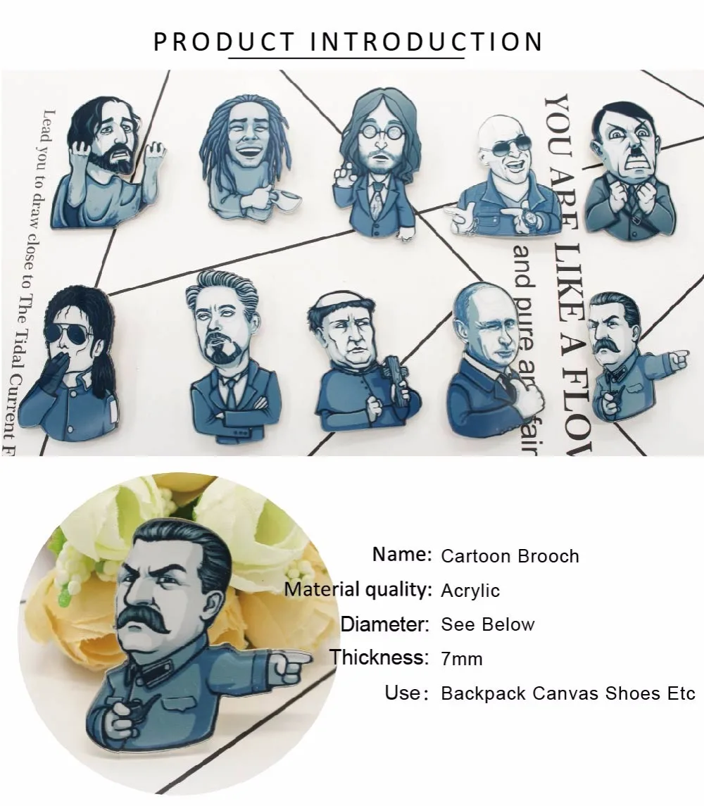 Горячая 1 шт. рубашка милый акриловый рисунок герой мультфильм значок булавки сумка Packbag украшение животное собака кошка брошка мультфильм Broch, No106