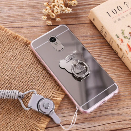 Чехол для Xiaomi mi 6X6 8 SE A2 Note 3 Прозрачный чехол для Xiao mi Red mi 7 6A Note 7 6 4X5 a Plus mi rror Чехол-держатель - Цвет: SILVER dear ring
