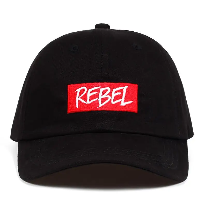 REBEL Black Папа шляпа набор бейсбольная кепка Пальма горит Мак Миллер ловушка Обама Акацуки Kanye Роза пицца Сайтама ананас Majin Buu Snapback - Цвет: REBEL Black