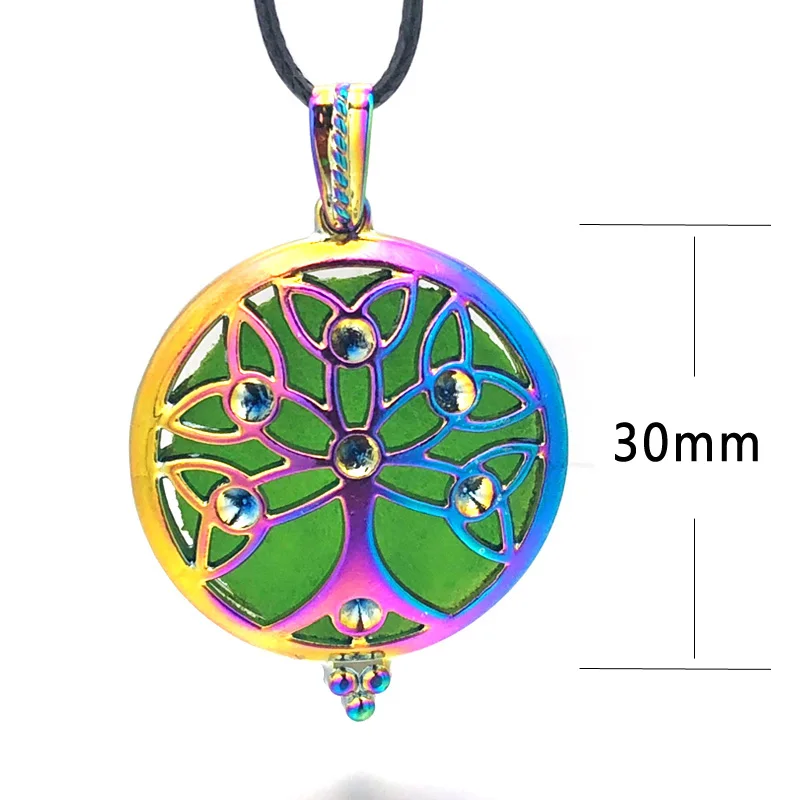 Красочный Ангел шар 015 Арома диффузор ожерелье открытый антикварный винтажный
