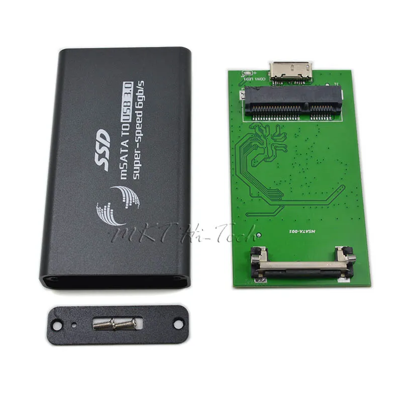 Внешний твердотельный накопитель Super Speed 6 Гбит/с mSATA на USB 3 0 чехол для 27 мм 50 корпус