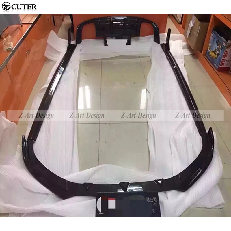 Задняя губа S3 из углеродного волокна + передняя Боковая юбка для Audi 2014 UP Body Kits|skirt