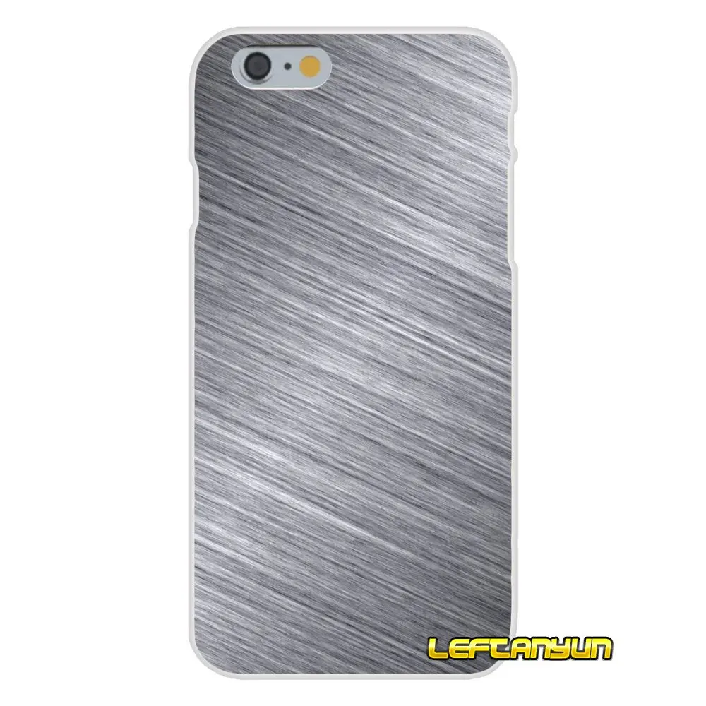 Accessories Phone Cases Covers For iPhone X 4 4S 5 5S 5C SE 6 6S 7 8 Plus Brushed Metal Textures | Мобильные телефоны и