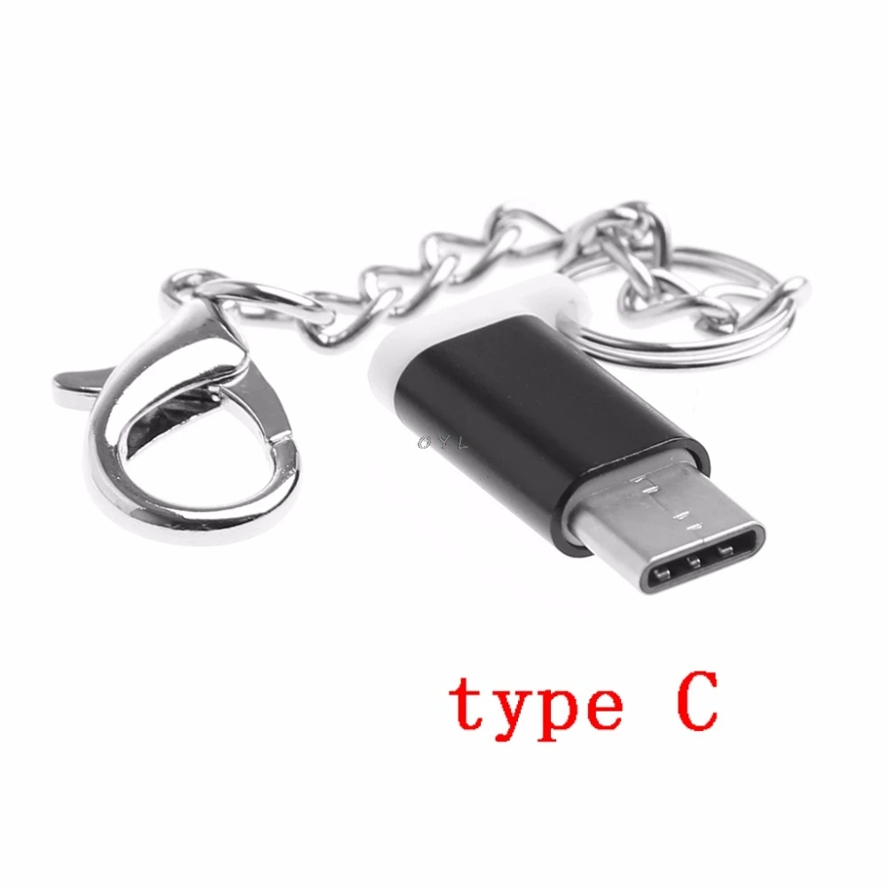 USB-C USB 3 1 Type C папа к Micro Женский адаптер с анти-потеря брелок для Android телефона ПК LG