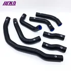 Комплект силиконовых шлангов радиатора для MITSUBISHI LANCIA DELTA INTEGRALE 16V MKII (7 шт.) красныйсинийчерный