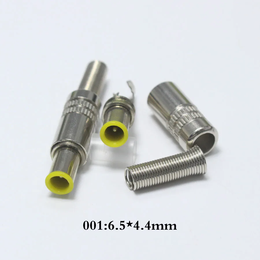 EClyxun 10 шт. Металл 6,5x4,4/6,0x4,4 мм 6,5*4,4/6,0*4,4 мм DC мощность штекер разъем с контактом