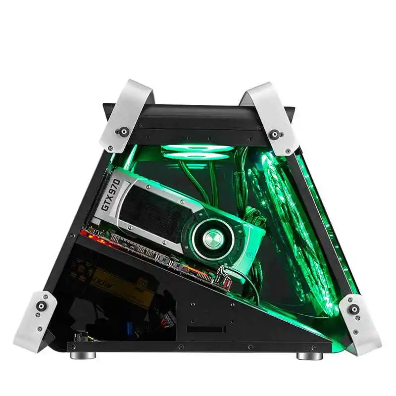 555*340*440 мм закаленное стекло ATX игровой компьютерный корпус для ПК RGB Air Cool водяное охлаждение Mainframe полнобоковое прозрачное шасси