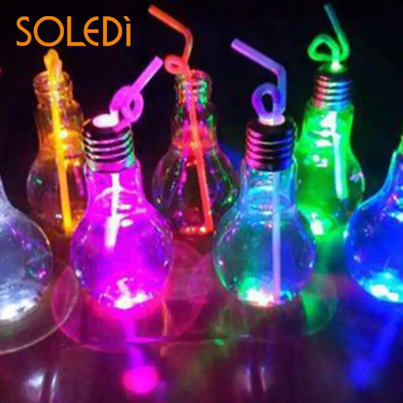 Светящаяся лампа чаша лампы для напитков креативная бутылка сока чая воды