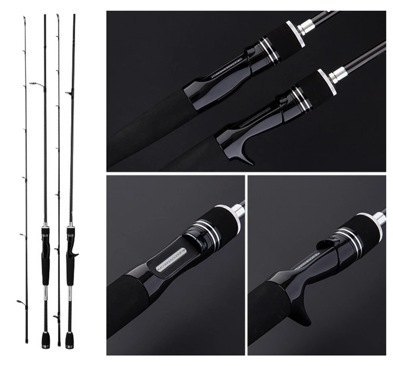 

1.8m 2.1m 2.4m Spinning / Casting Rod 2 Section Carbon Fiber Lure Fishing Pole M Power Canne A Peche Vara De Para Pesca A049