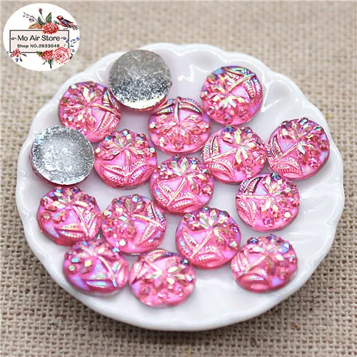 100 шт. 8 мм блестящие цветные акриловые стразы плоская спина кабошон