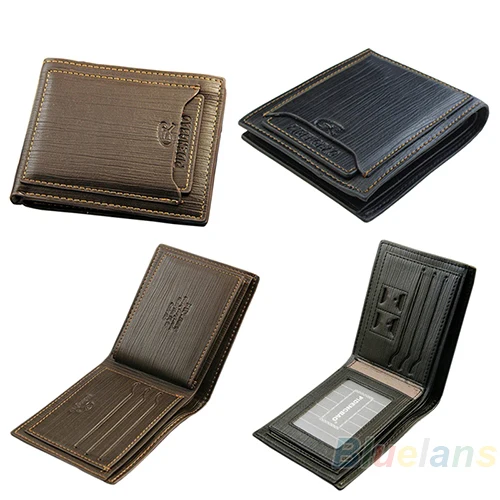 Роскошный брендовый Короткий Мужской кошелек из искусственной кожи мужской мини