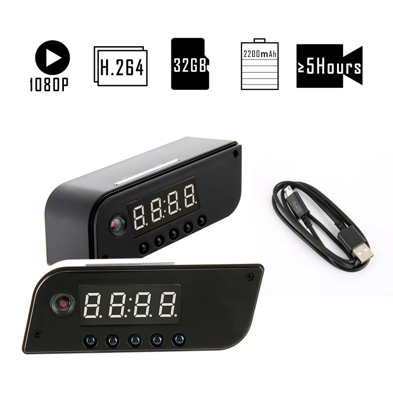 Мини wifi камера Будильник P2P ИК ночного видения IP 720 мини DV DVR видеокамера Wi Fi пульт