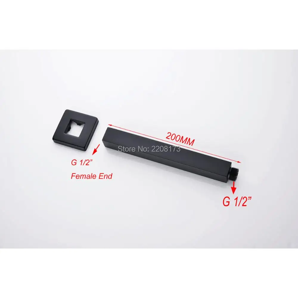 Смесители для душа Smesiteli матовые черные душевые насадки 8 дюймов удлинитель на