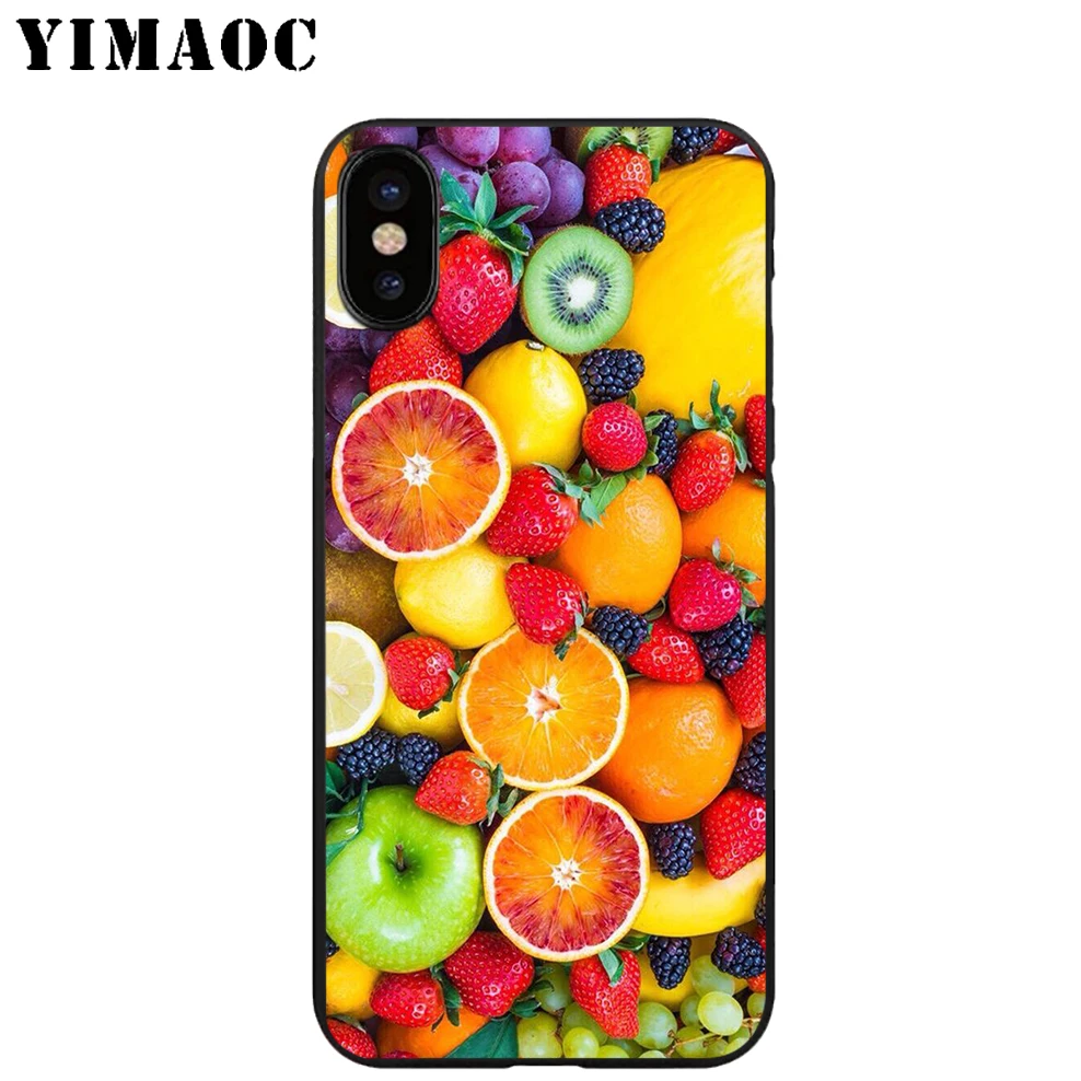 YIMAOC мозаичная картина Мягкий ТПУ Черный силиконовый чехол для iPhone X или 10 8 7 6 6S Plus 5