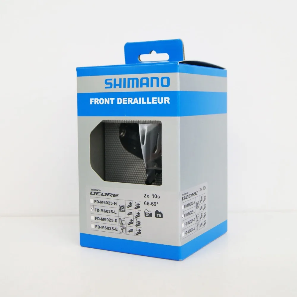 Shimano DEORE велосипедный FD-M6025 2x10-скоростной передний переключатель