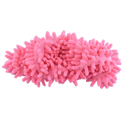 Pink 1 шт. Новое поступление многофункциональный, шенилл внешняя часть изготовлена из микрофибры и бахилы тапочки-швабры натирания полов Швабра-туфля шапки бытовые чистящие средства - Цвет: Pink