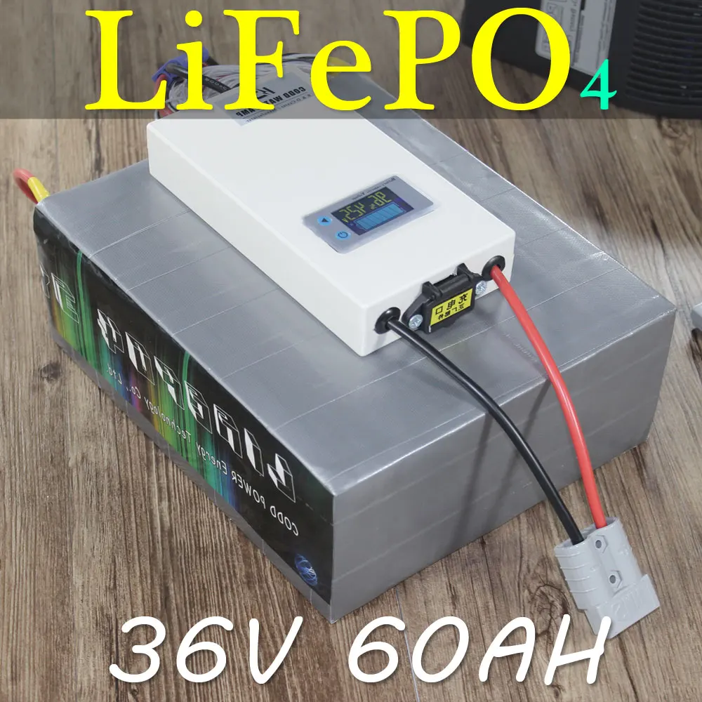 Электрический велосипед 36В 60AH LiFePO4 аккумулятор электрический скутер 3000 Вт BMS