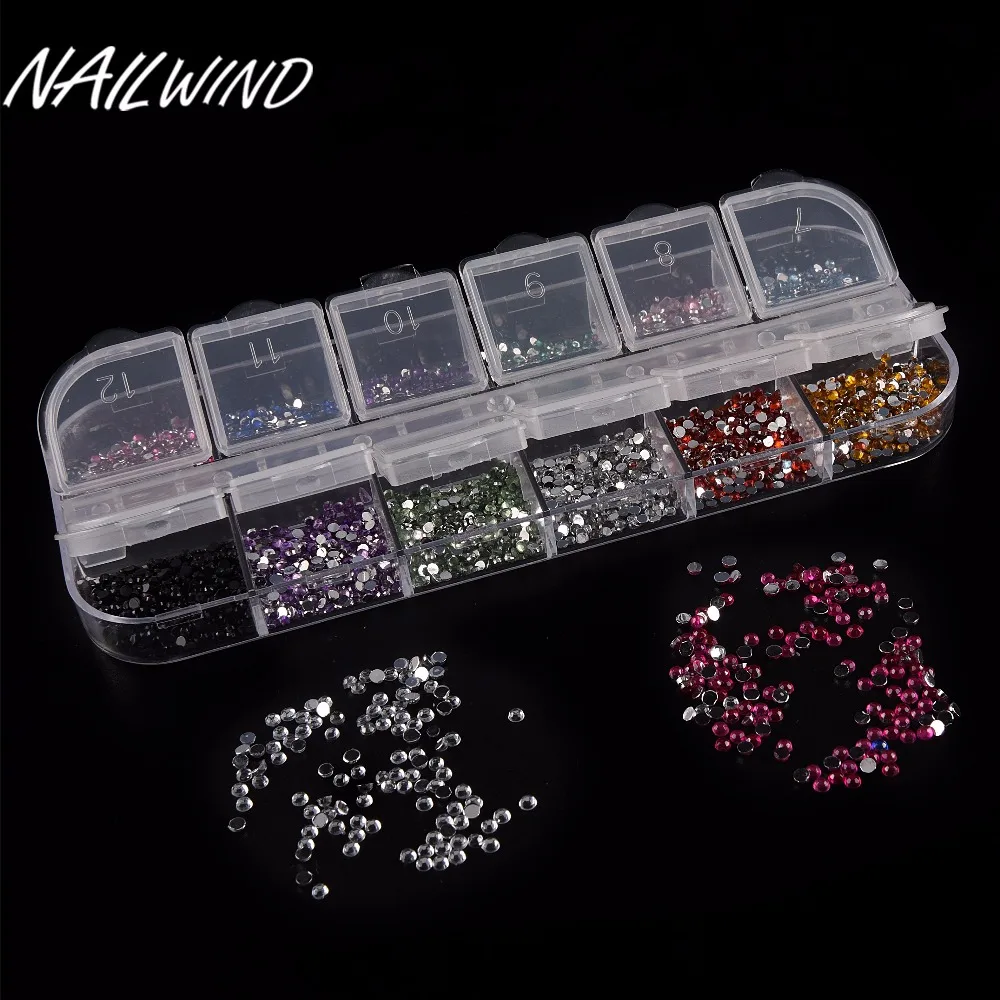 Nailwind мода несколько Цвет гель Дизайн ногтей аксессуар Nail Наклейки бурового инструмента diamond со стразами Дизайн ногтей Красота