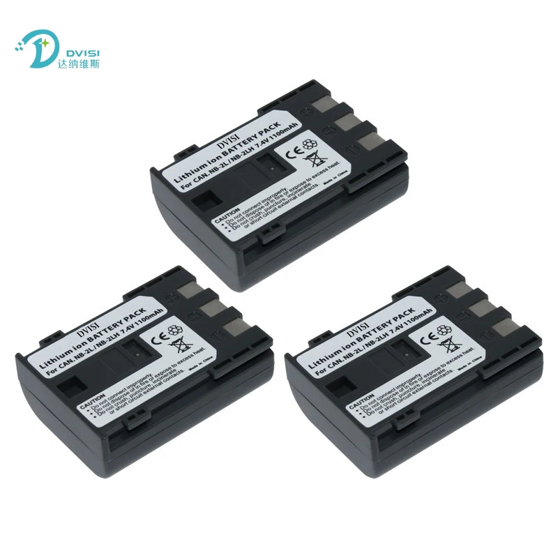 DVISI 2 шт./лот 7 4 V 1.1Ah NB2L NB-2LH батареи для камеры Canon G9 Rebel XTi G7 HV-20 ZR-850 S30 HV-40 350D 400D S40 z1 |