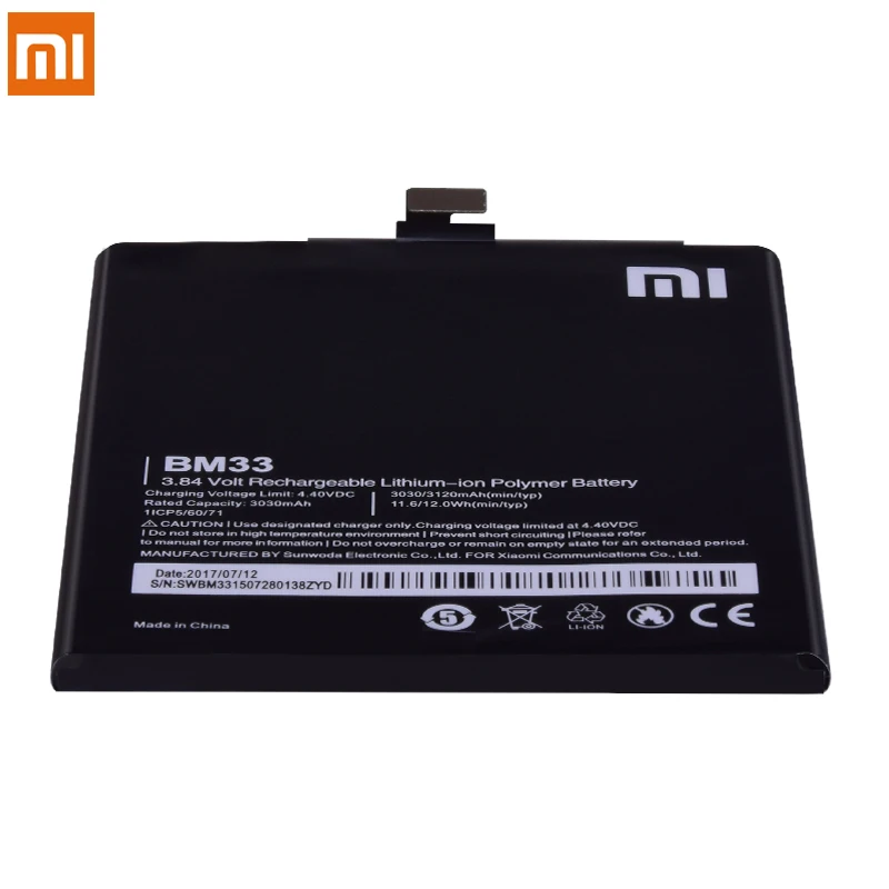 BM33 BM35 BM36 BM37 BM38 батарея для Xiaomi Mi 4i 4C 4S 5S плюс оригинальная замена мобильного телефона литий-ионная батарея+ Бесплатные инструменты