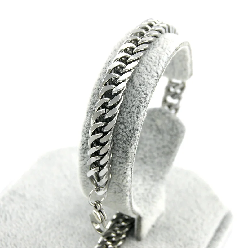 Браслет-цепочка из нержавеющей стали 7 мм в стиле панк | Украшения и аксессуары