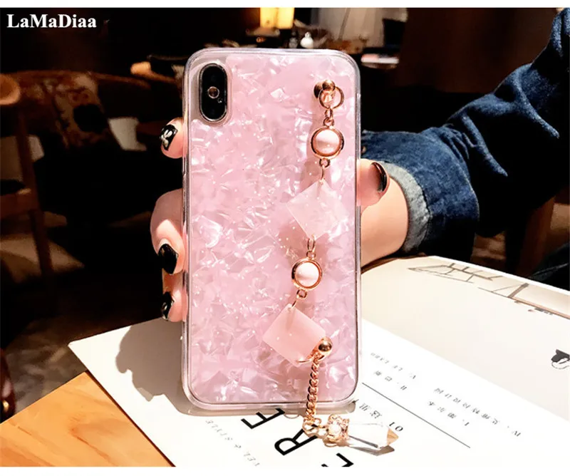LaMaDiaa для iPhone 11 Pro MAX 6 6s 7 8 plus X XS XR свежий милый браслет с бриллиантами чехол