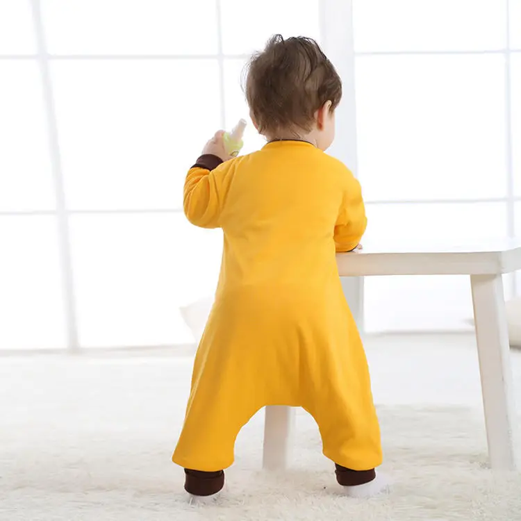 

Retail 2018 New orange tiger Childrens cartoon Sleeping Wear Animal Onesies Homewear Piece children clothing kid's romper 71