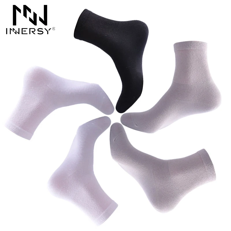 Innersy Brand 5Pcs/lot Socks Stealth Absorbent Men Deodorize Cotton Boy's Sock Business Stockings Healthy | Мужская одежда