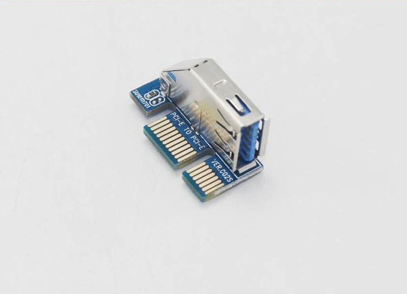 PCI-E PCI E Express 1Х до 1х расширитель адаптер Riser Card USB 3,0 кабель SATA питание для шахтеров материнская плата PCI-E X1 слот
