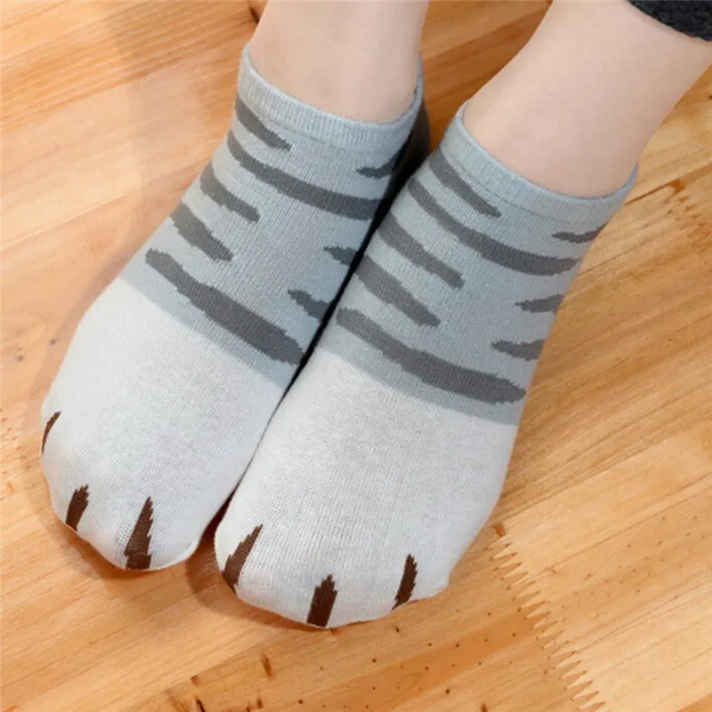 1 пара короткие носки с кошачьими лапами|short ankle socks|socks cuteankle socks |