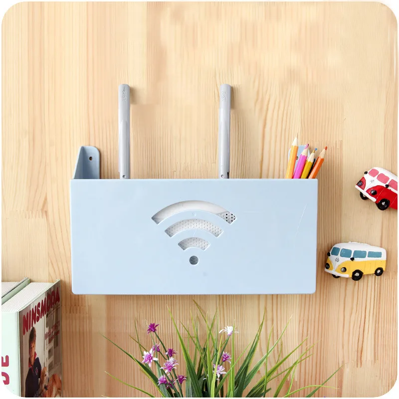 

Creative Wall Mounted Router Box WIFI Cat Shape Storage Rack Digital Accessaries Sundries Collection Books Storage Holders