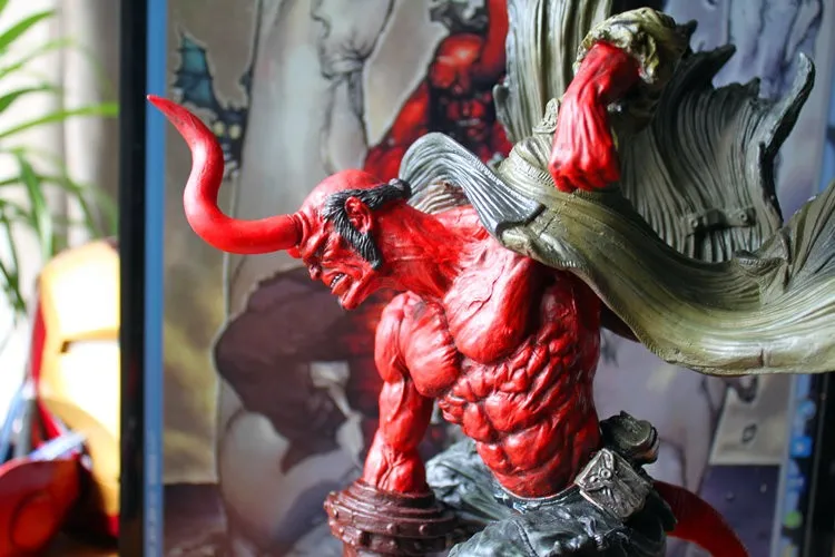 Estartek 1/4 статуя HELLBOY из смолы, красное золото, набор для гаража, статуя для фанатов, Праздничная коллекция, подарок H36CM