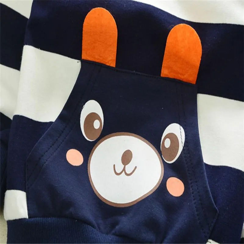 ARLONEET Autumn Winter Kids Baby Girl Boy Clothes Set Striped Bear Tops+Pants Outfits Long Sleeve Cotton blend 0516 | Детская одежда и