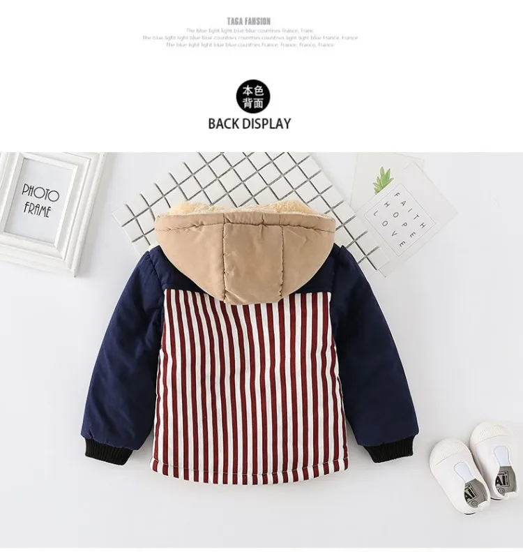 Новинка 2017 года зимние Утепленные пуховики с капюшоном для мальчиков детские