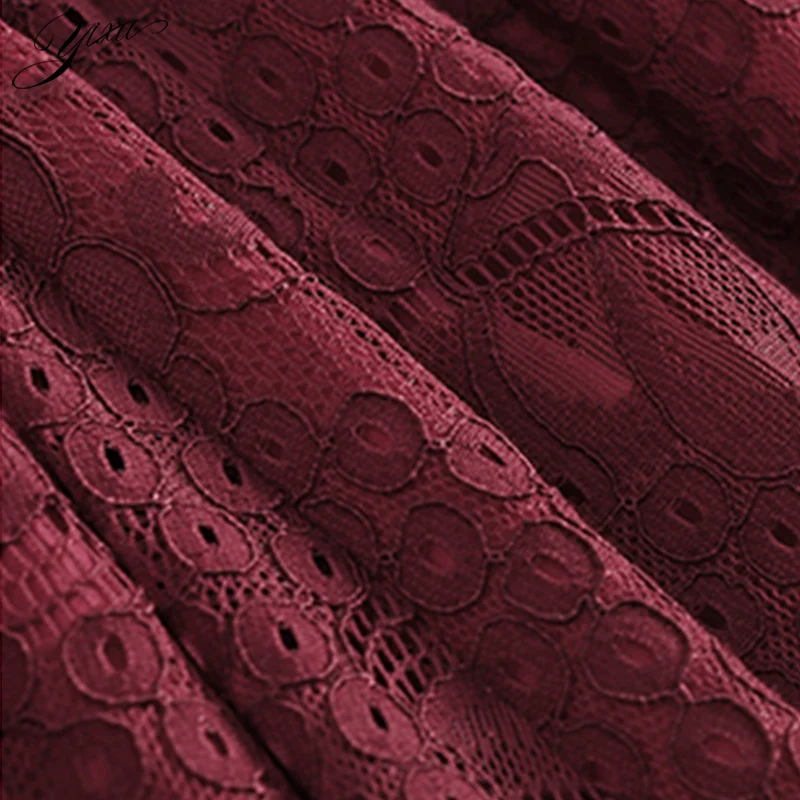 

French Style Woman Lace Dress O-neck Female Autumn Mid Dresses Floral Embroidery Ladies Elegant Party Dress Casual A-line Dress