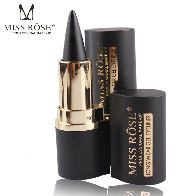 Бренд Miss Rose Eye Макияж Черная Подводка-гель для глаз водонепроницаемый пигмент для глаз татуировки для женщин натуральный долговечный карандаш для глаз