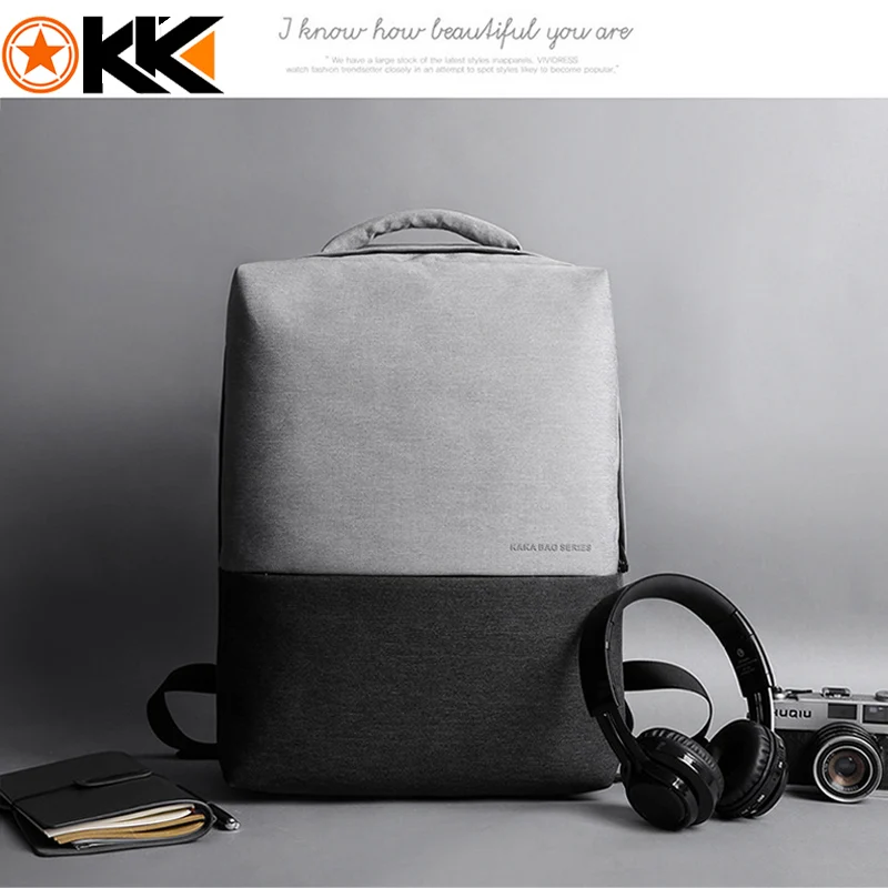 KAKA Mochilas мужской женский рюкзак 15 6 сумка для ноутбука USB зарядка школьные сумки