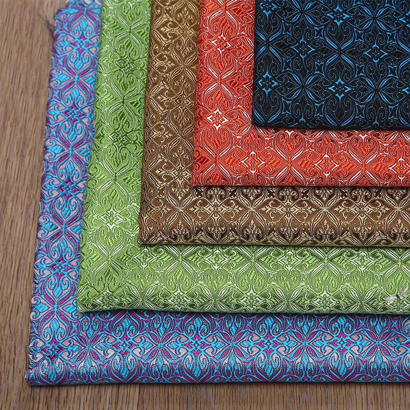 Дамасская жаккардовая ткань в классическом стиле для рукоделия шитья подушка