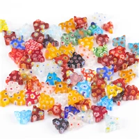 10 мм муранское желтое стекло Lampwork бисер материал для ювелирных украшений декоративные Perles с отверстием круглые разделительные бусины оптом L602