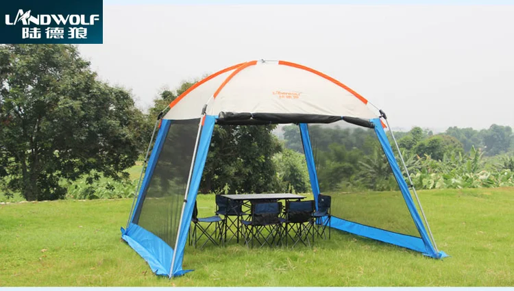 Однослойная большая палатка! Landwolf навес для улицы тент уличная парка человек от