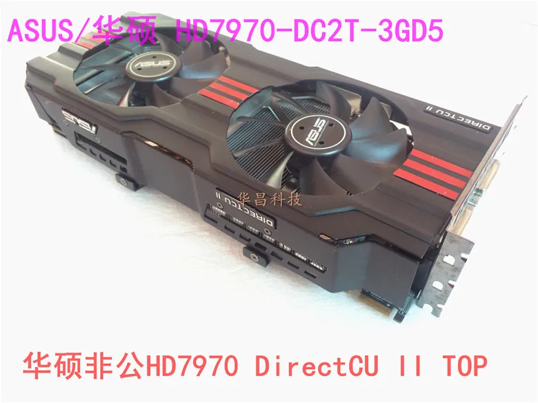 ASUS б/у оригинальная видеокарта HD7970 3G D5 Дискретная графика|Видеокарты| |