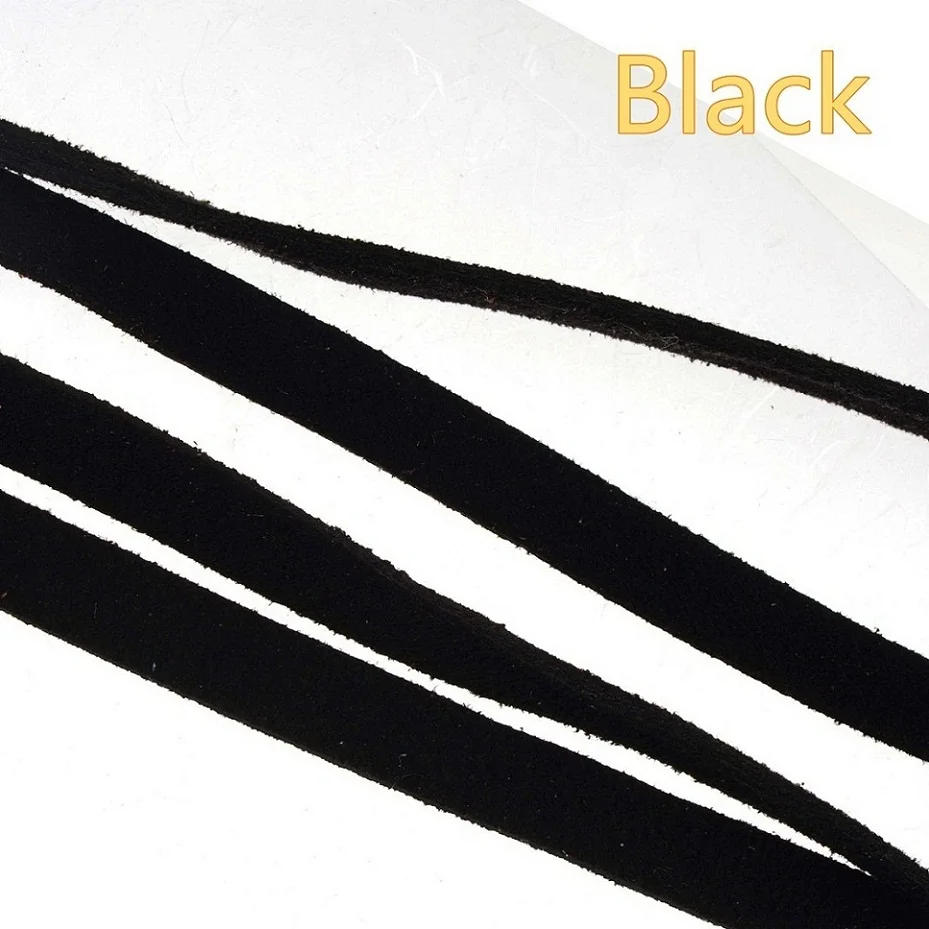 10mm black Кожаный шнуры брелок Рождественский Плетеный ручной работы сделай сам имитирующий ПУ 10 мм широкий плоский двойной замши конфеты цвет ювелирных изделий 10 м - Цвет: 10mm black
