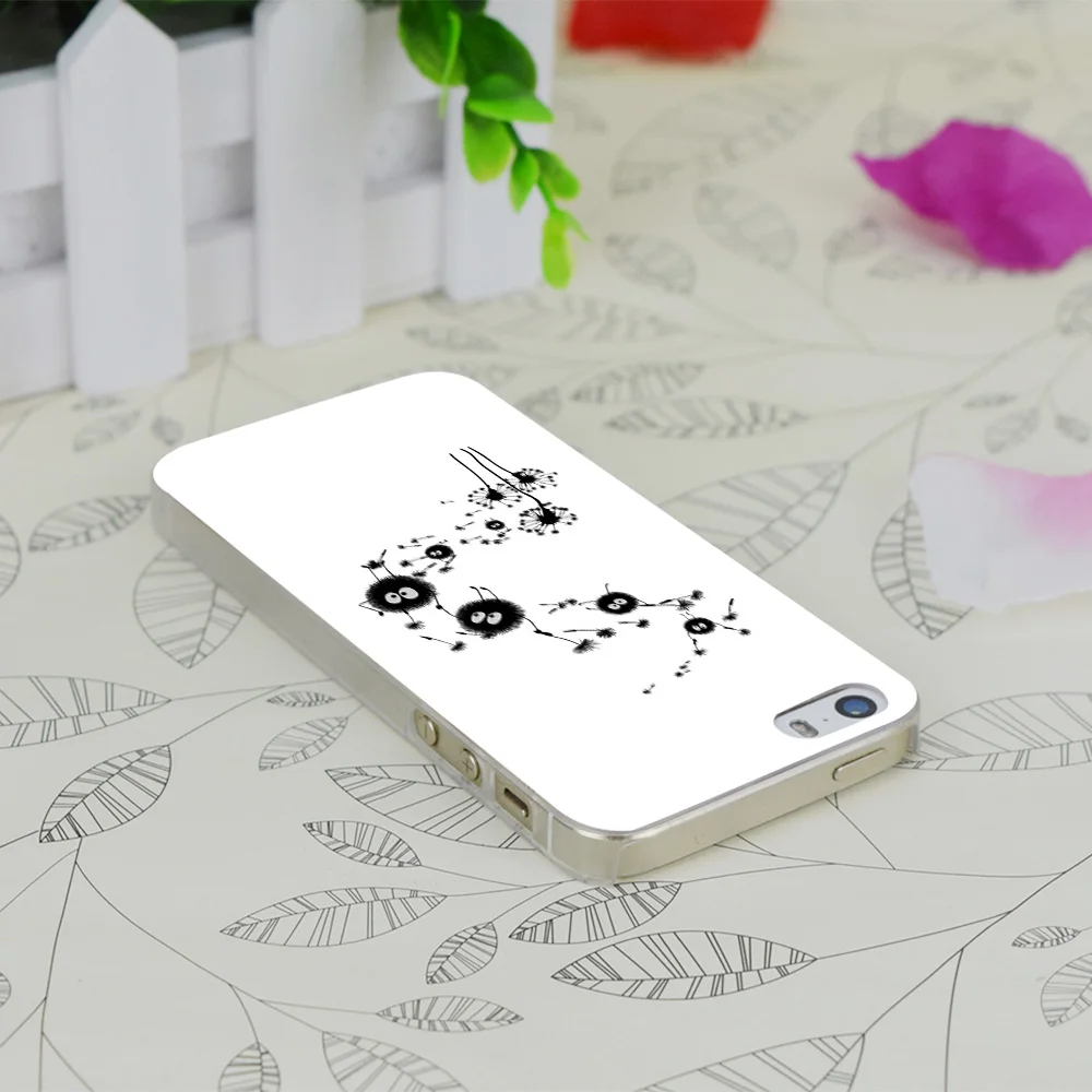 C3819 Flying Susuwatari Прозрачный Жесткий Тонкий чехол для Apple IPhone 4 4S 4G 5 5G 5S SE 5C 6 6S Plus |